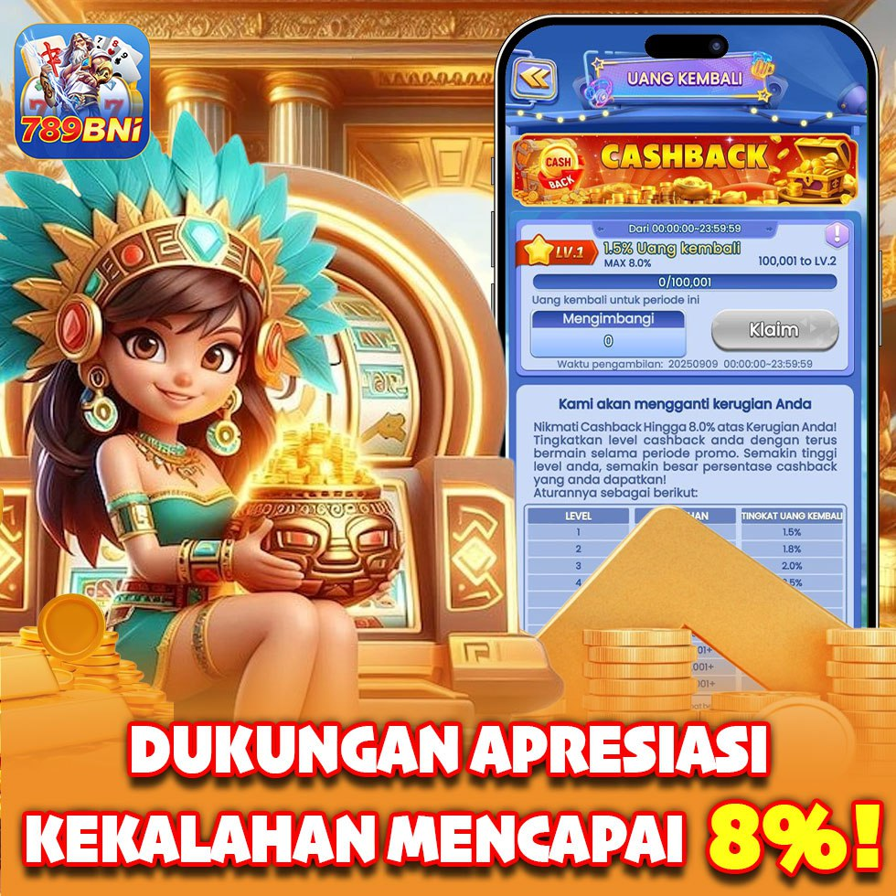 Online Slot Indonesia Dukungan apresiasi kekalahan mencapai 8% di 789bni