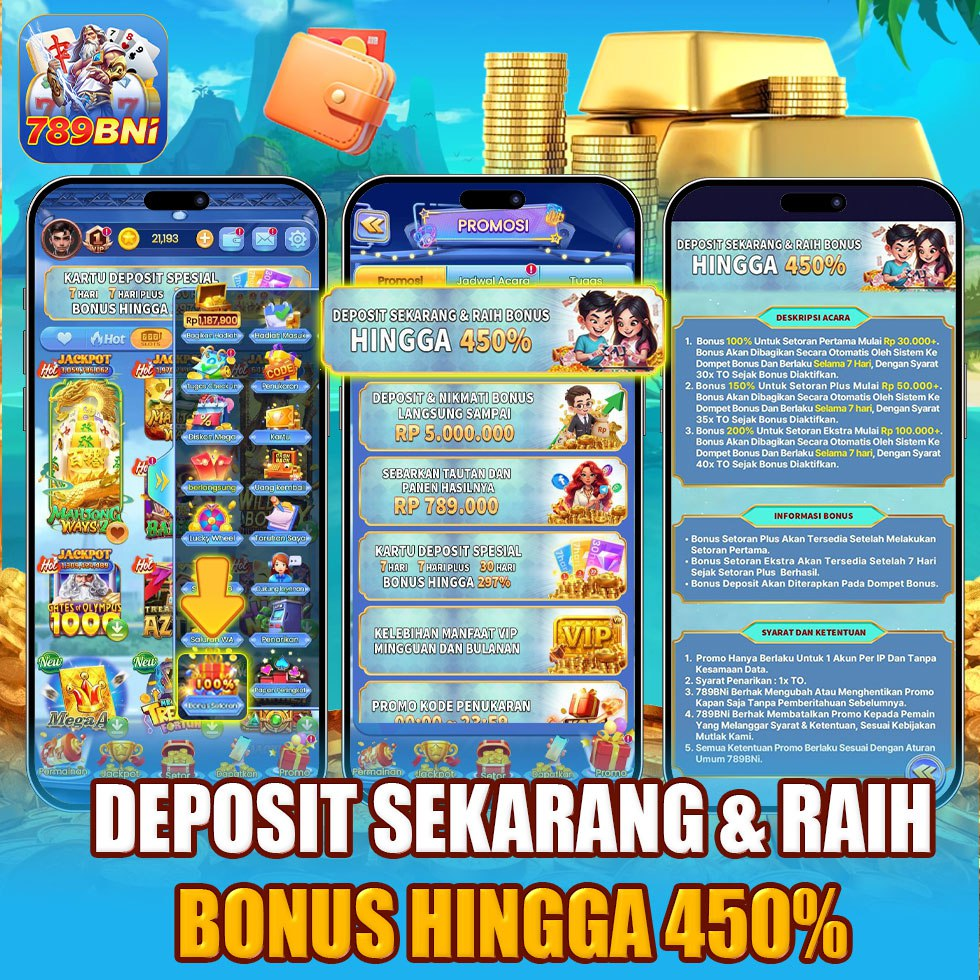 789bet apk deposit sekarang dan raih bonus hingga 450% di bni789