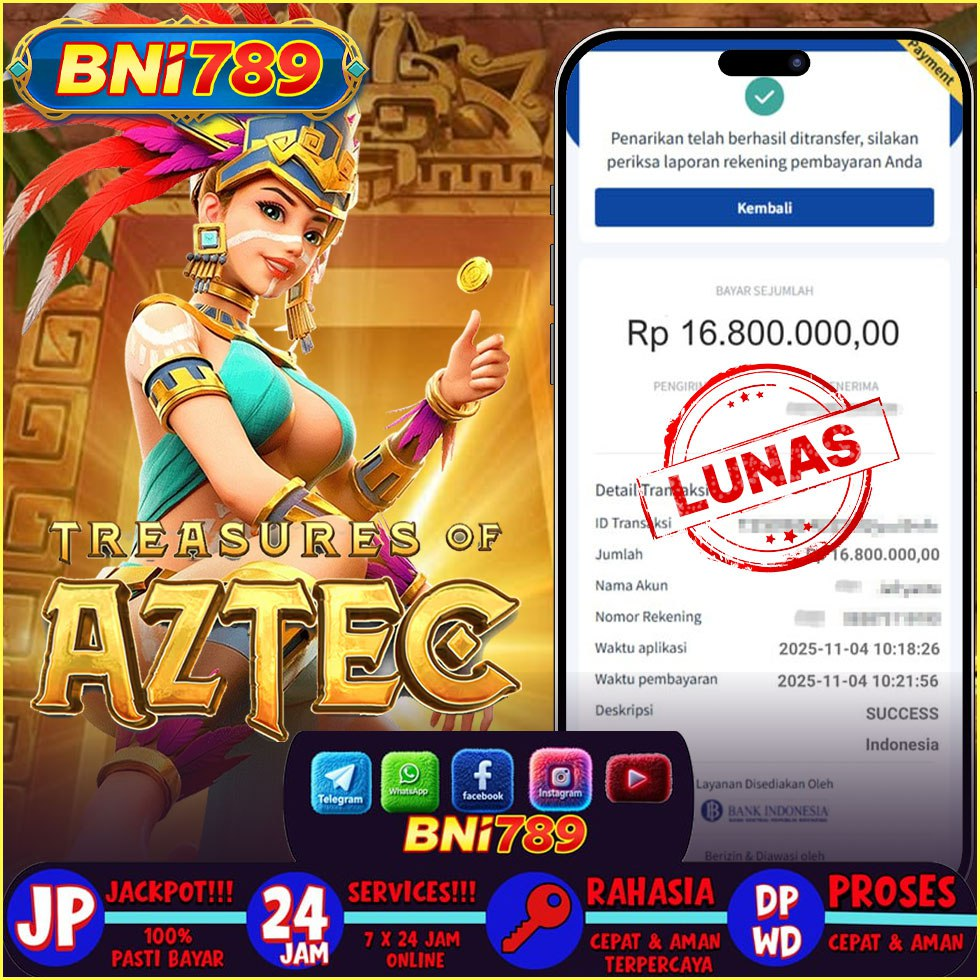 789BNI Buka Sekarang treasures of aztec maxwin slot game